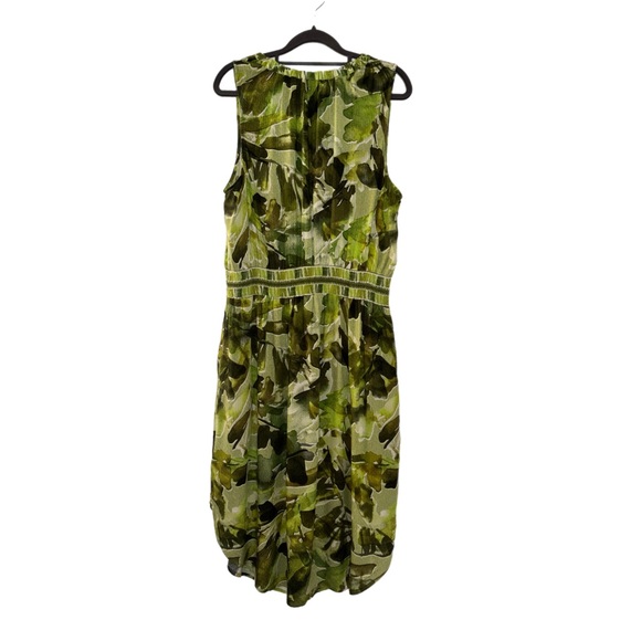 Democracy Green Sleeveless Scoop Neck Sundress with Pockets - Picture 3 of 12
